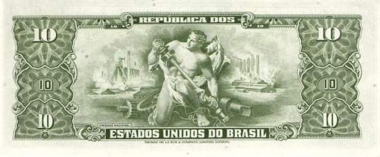 1 Centavo auf 10 Cruzeiros